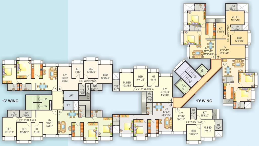 Floor Plan of Neelam Sanskar in Mulund East, Mumbai - Image 335119