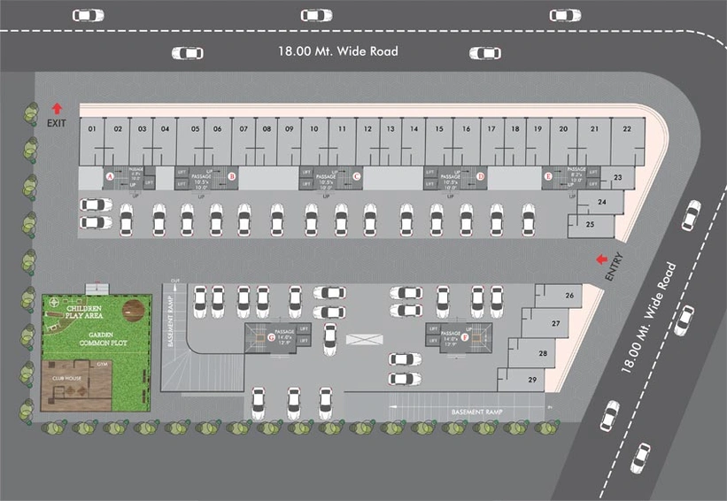 Master Plan of Vinayak Malbar Valley in Tarsali, Vadodara - Image 128884