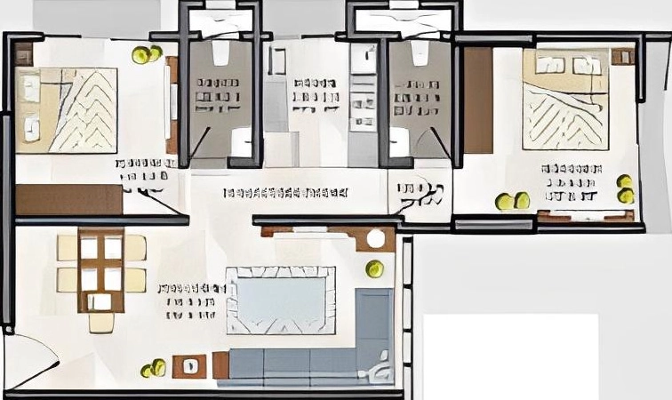 2 BHK Flat in Sayba Icon in Kurla West, Mumbai - Image 880510