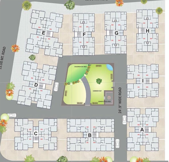 Master Plan of Arjun Grace in Naranpura, Ahmedabad - Image 262159