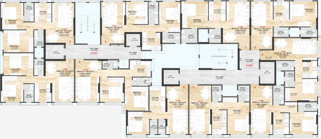 Floor Plan of Sayba Heritage in Kurla East, Mumbai - Image 306990