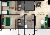 2 BHK Flat in Sayba Emerald in Bandra West, Mumbai - Image 863647