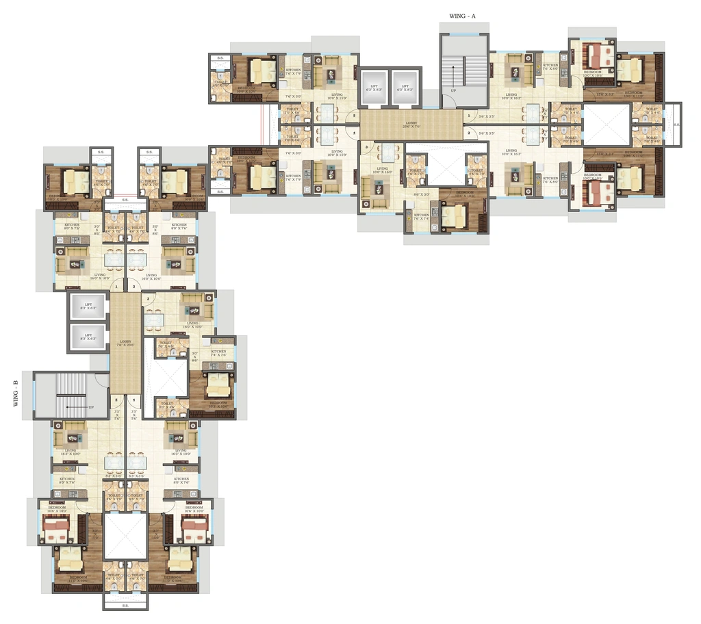 Floor Plan of Crescent Solitaire in Andheri East, Mumbai - Image 331755