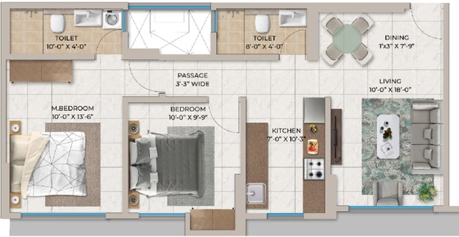 2 BHK Flat in Sadguru Avenue in Dahisar East, Mumbai - Image 462347