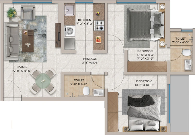 2 BHK Flat in Sadguru Avenue in Dahisar East, Mumbai - Image 462346