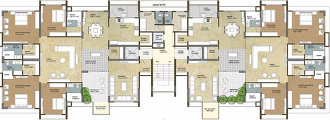 Floor Plan of Ganesh Sundarvan Epitome in Satellite, Ahmedabad - Image 263000