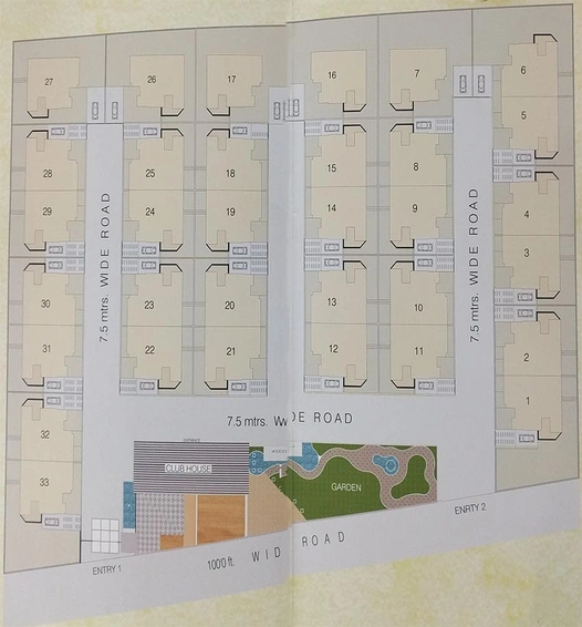Master Plan of Ganesh Shangrila 2 in Thaltej, Ahmedabad - Image 262989