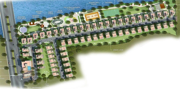 Master Plan of Mohan Waters Edge in Badlapur West, Thane - Image 243048