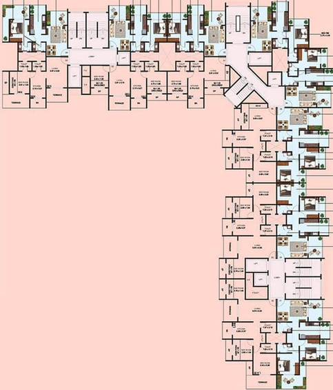 Floor Plan of Mohan Ritteka in Ulhasnagar, Thane - Image 243058