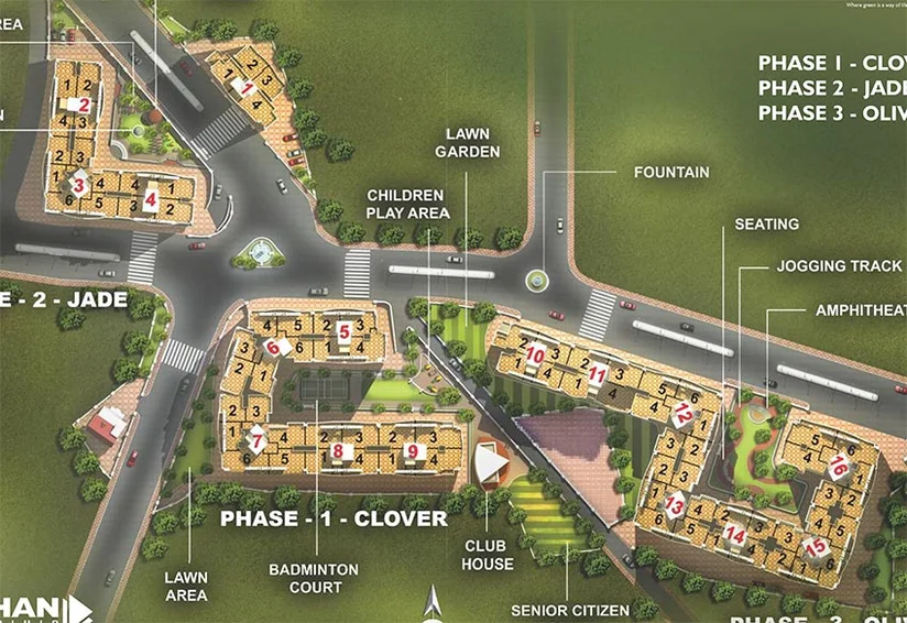 Master Plan of Mohan Greenwoods in Badlapur West, Thane - Image 243077