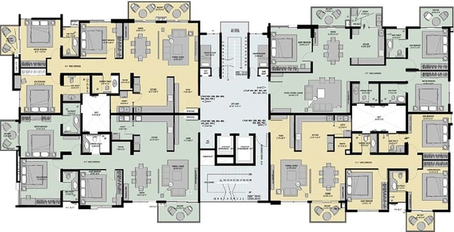 Floor Plan of Durga Flute in Yeshwanthpur, Bangalore - Image 127193