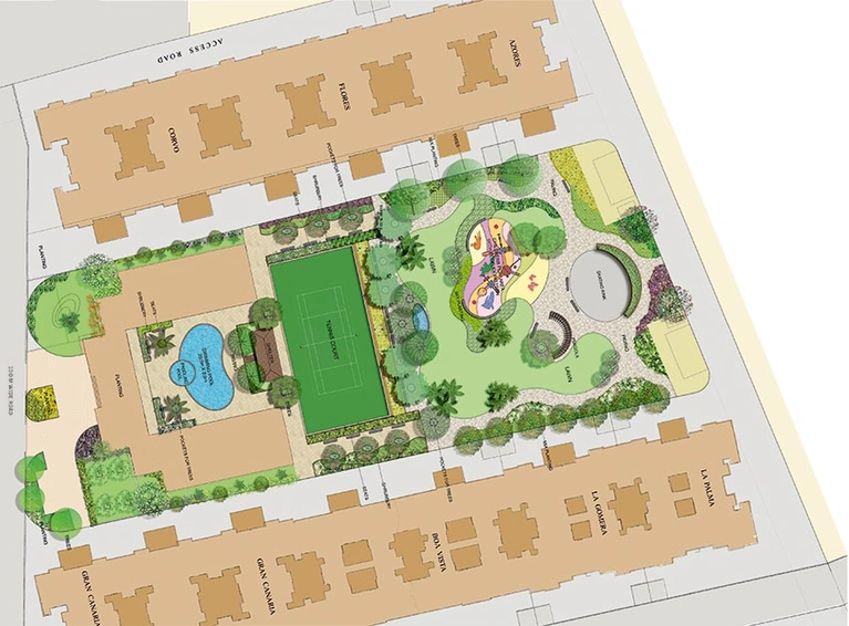 Master Plan of Mohan Ocean Park Residency in Dona Paula, Goa - Image 236345