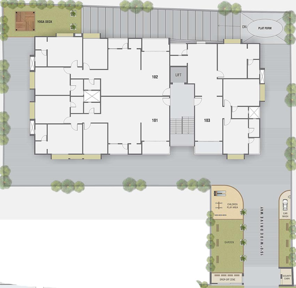 Master Plan of Panchshil Dev Apartment in Navrangpura, Ahmedabad - Image 264422