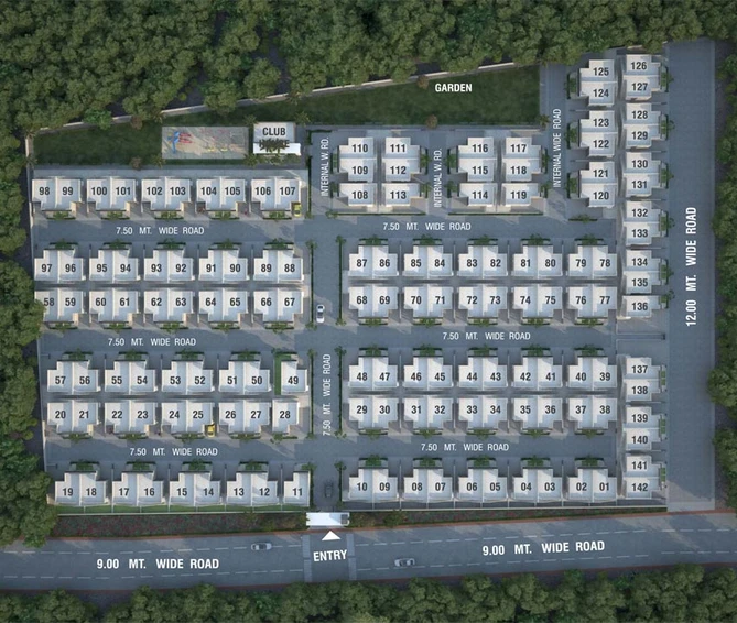 Master Plan of Shree Shubh Tenaments in Waghodia Road, Vadodara - Image 128899