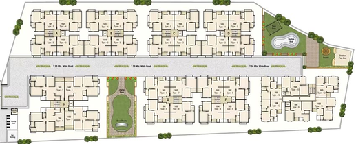 Master Plan of Panchshil Residency in Gota, Ahmedabad - Image 265756