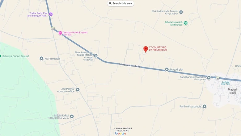 Location of Hrishikesh 17 Courtyard in Dabhoda, Gandhinagar - Image 231434