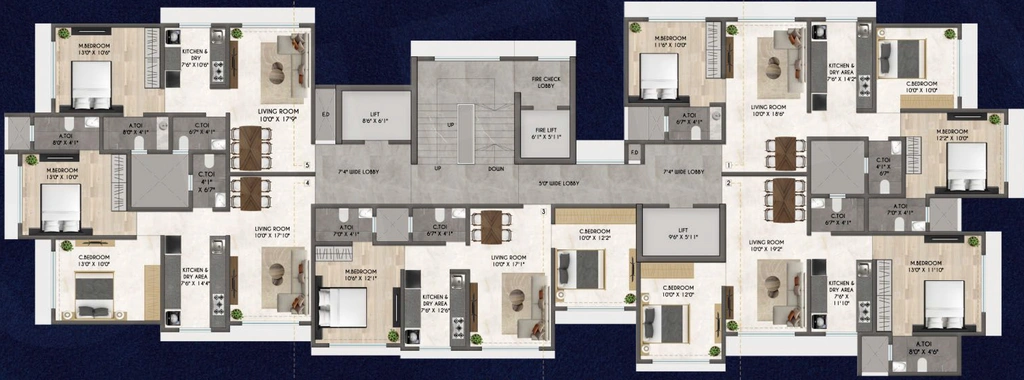 Floor Plan of Samarpan Rajdeep CHSL in Borivali East, Mumbai - Image 309387