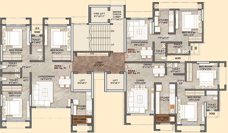 Floor Plan of Samarpan Swanand CHS in Borivali East, Mumbai - Image 309466