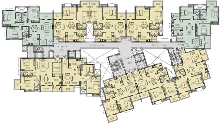 Floor Plan of Durga Rainbow in Mahadevapura, Bangalore - Image 127202