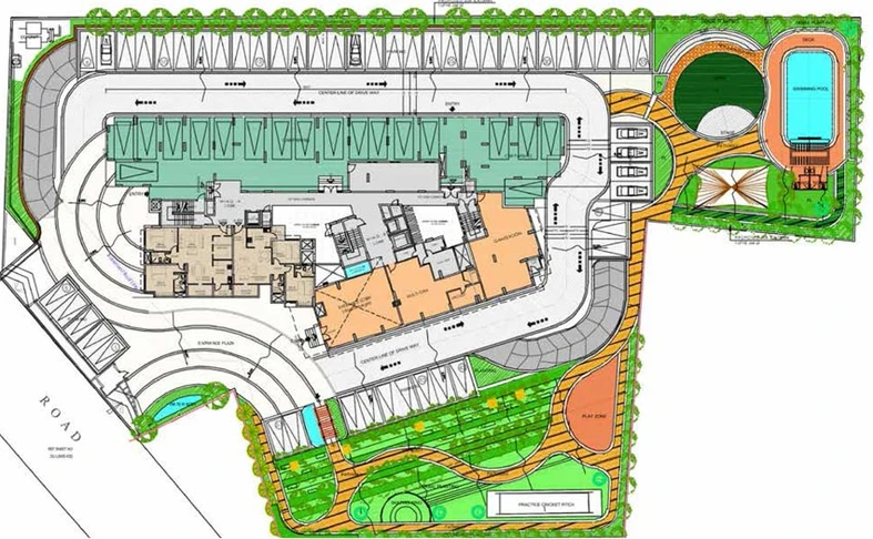 Master Plan of Durga Rainbow in Mahadevapura, Bangalore - Image 127203