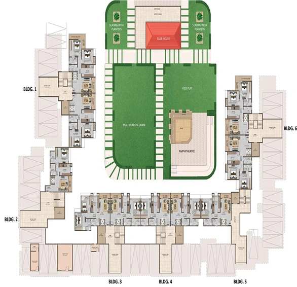Master Plan of Quba Sky Valley in Mumbra, Thane - Image 247392
