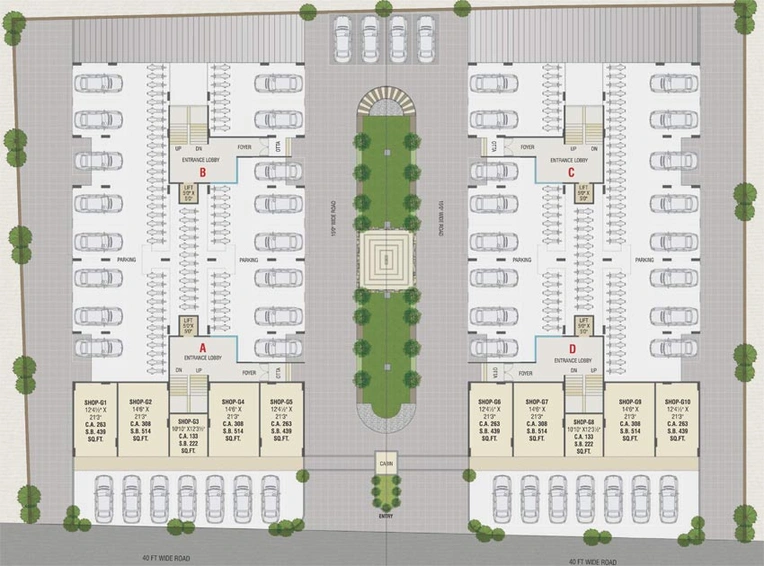 Master Plan of DD Prarthana Vihar in Sevasi, Vadodara - Image 128507