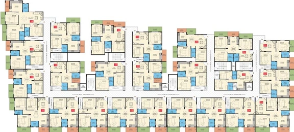 Floor Plan of Evershine Greenwood in Sarjapur, Bangalore - Image 124087