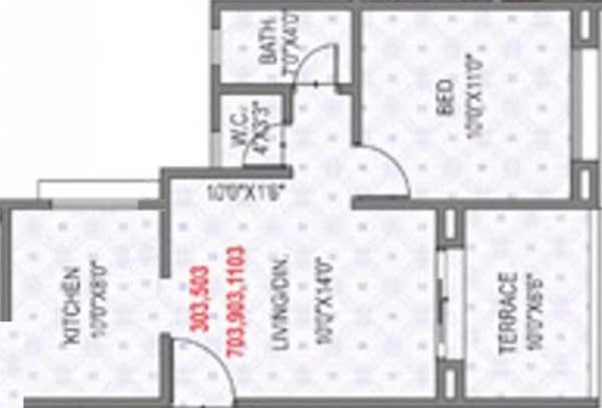 1 BHK Flat in Rama Krystal City in Pimpri Chinchwad, Pune - Image 886777