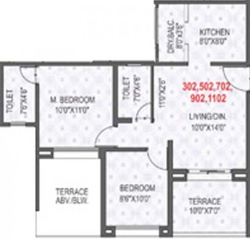 2 BHK Flat in Rama Krystal City in Pimpri Chinchwad, Pune - Image 886778