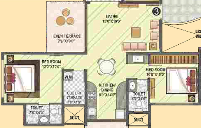 2 BHK Flat in Rama Rich Woods in Chikhali, Pune - Image 886791