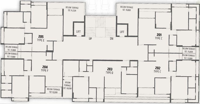 Floor Plan of Kailash Aura in Nana Chiloda, Ahmedabad - Image 263920