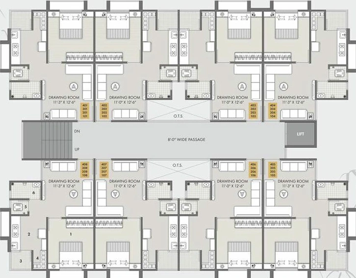 Floor Plan of BN Astha Upvan in Singarwa, Ahmedabad - Image 262521