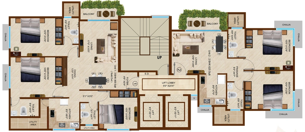 Floor Plan of Balmukund Heritage in Chembur East, Mumbai - Image 327765