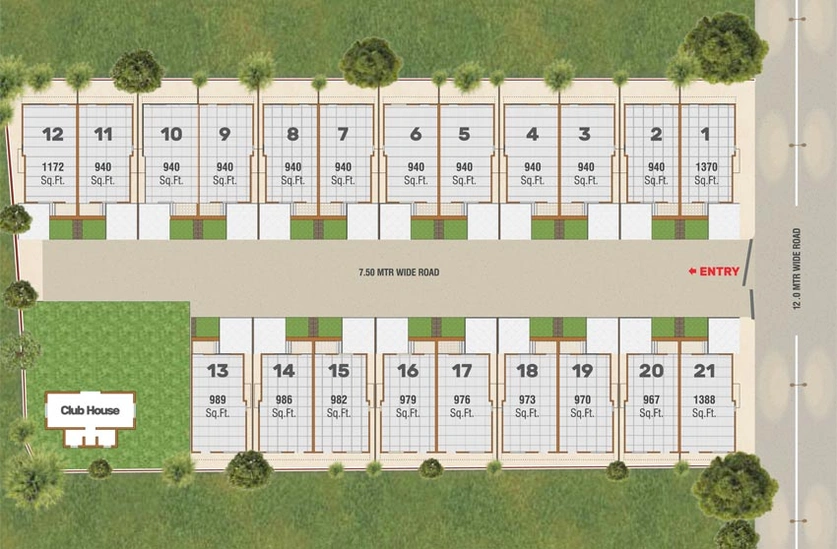 Master Plan of Shree Samruddhi Bungalows in Makarpura, Vadodara - Image 128404