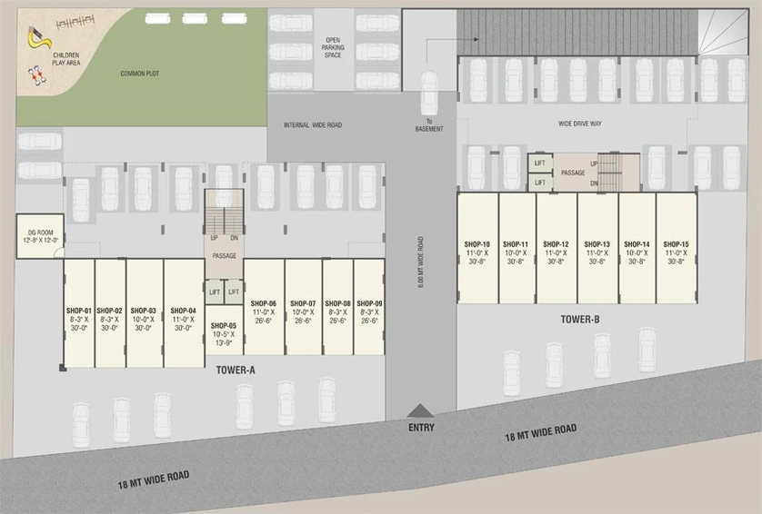 Master Plan of Shiv Enclave in Waghodia Road, Vadodara - Image 128994