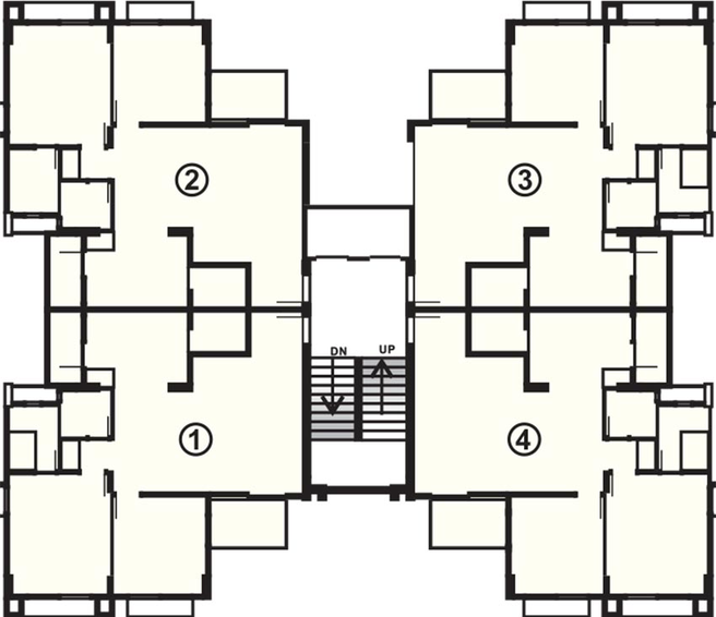 Floor Plan of Aastha Ozone Aagan in Nava Vadaj, Ahmedabad - Image 259816