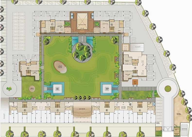 Master Plan of Aastha Ozone Aagan in Nava Vadaj, Ahmedabad - Image 259815
