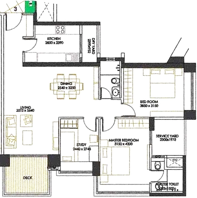 2 BHK Flat in Oberoi Springs in Andheri West, Mumbai - Image 879952