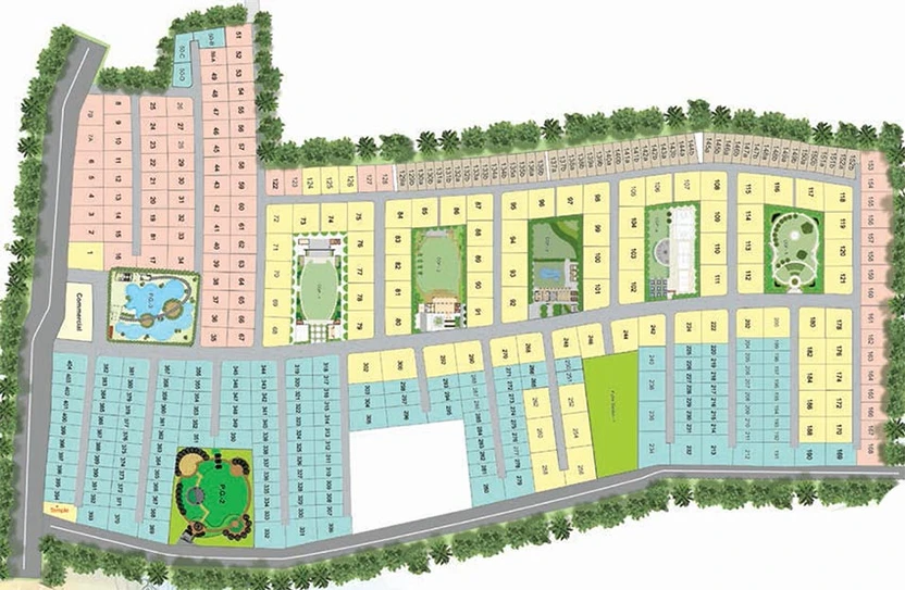 Master Plan of Applewoods Villa Santolina in South Bopal, Ahmedabad - Image 262014