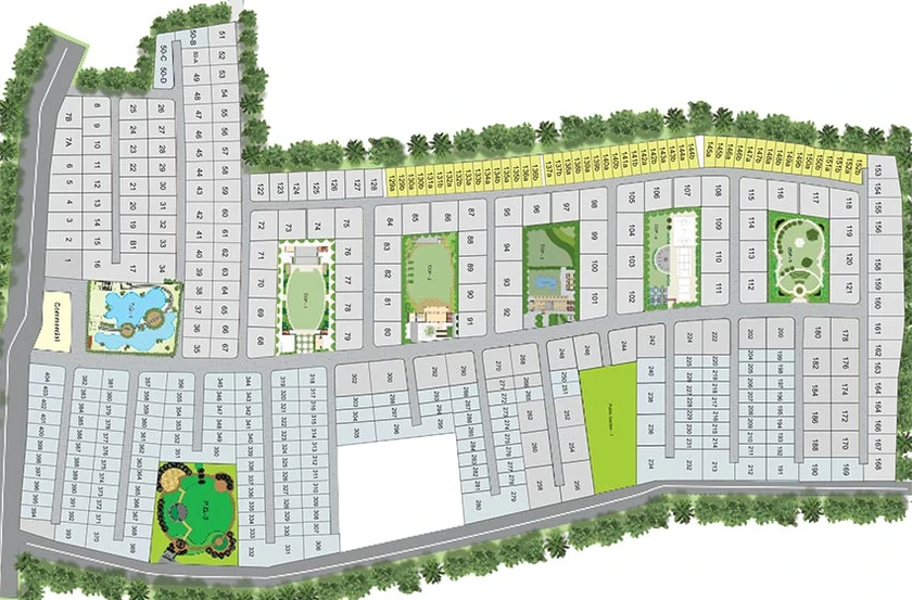 Master Plan of Applewoods Villa Silene in Shela, Ahmedabad - Image 262038