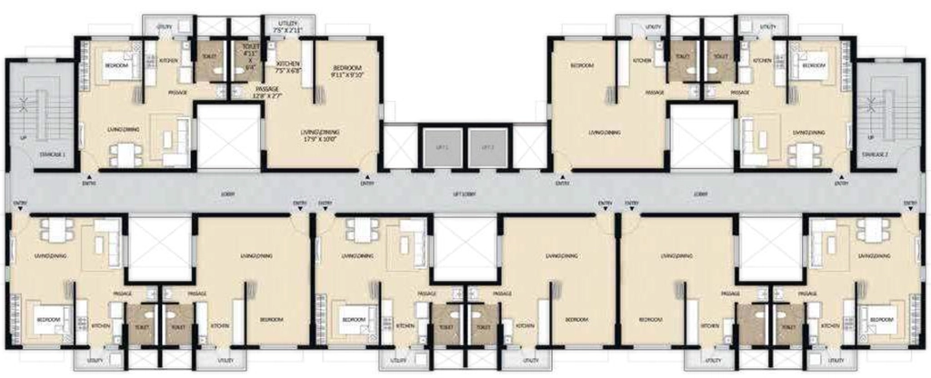 Floor Plan of Mahindra Aqualily in Chengalpattu, Chennai - Image 343249