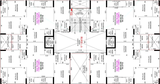 Floor Plan of Beverlynn Skyvue 2 in Nava Naroda, Ahmedabad - Image 262536