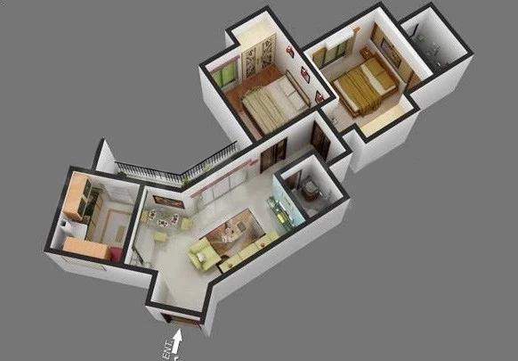 2 BHK Flat in Hubtown Gardenia in Dahisar East, Mumbai - Image 848286
