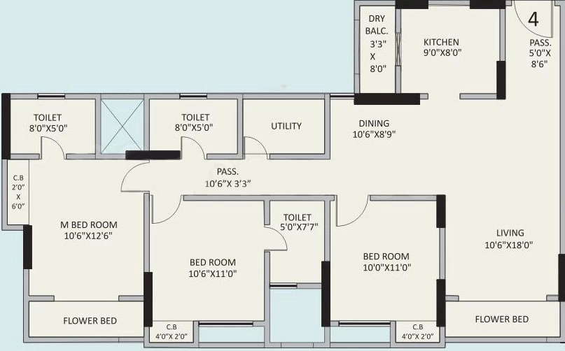 3 BHK Flat in Hubtown Gardenia in Dahisar East, Mumbai - Image 848288