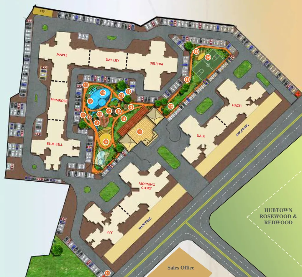 Master Plan of Hubtown Gardenia in Dahisar East, Mumbai - Image 333052