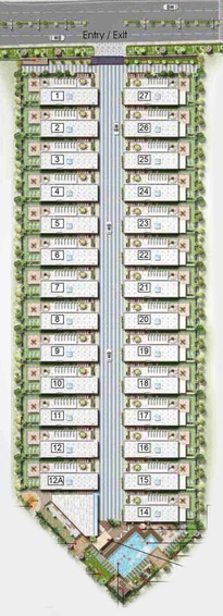 Master Plan of MIMS Northbrook in Hennur Road, Bangalore - Image 124127
