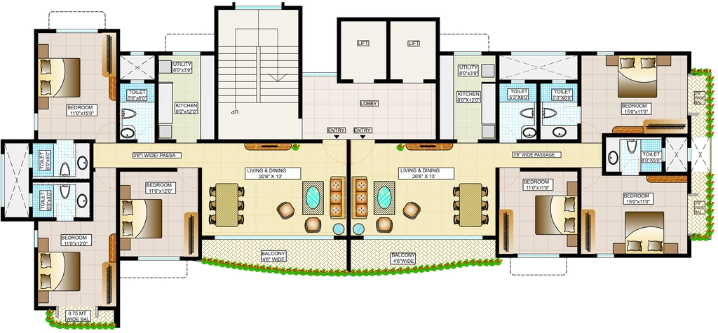 Floor Plan of Tridhaatu Aumkaar in Chembur East, Mumbai - Image 345403