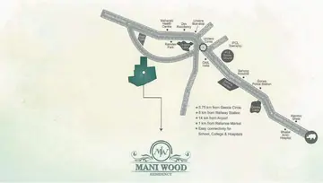 Location of Om Maniwood Residency - Image 129082