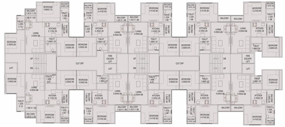 Floor Plan of Silver AL Minaar Heights in Tandalja, Vadodara - Image 129057
