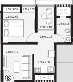 1 BHK Flat in Platinum Casa Divine in Andheri West, Mumbai - Image 861435